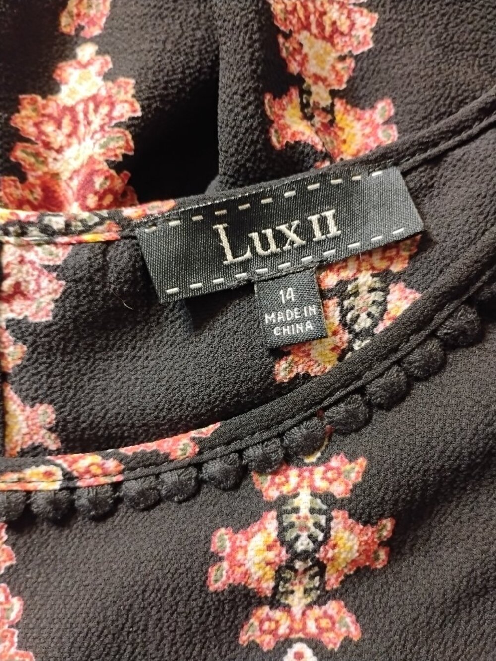 Lux II Dress Womens Pullover Size 14 Colorfull - Picture 6 of 12